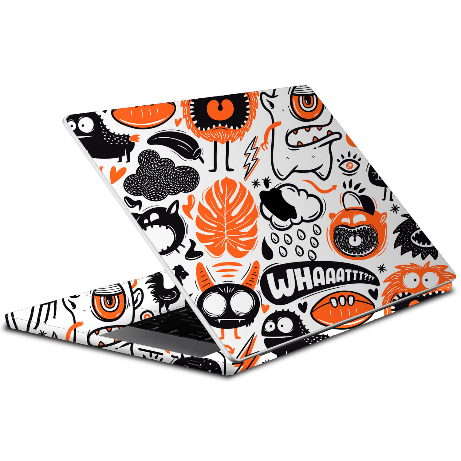 MacBook Pro 16-inch (2023, M2) Doodles monster orange skins