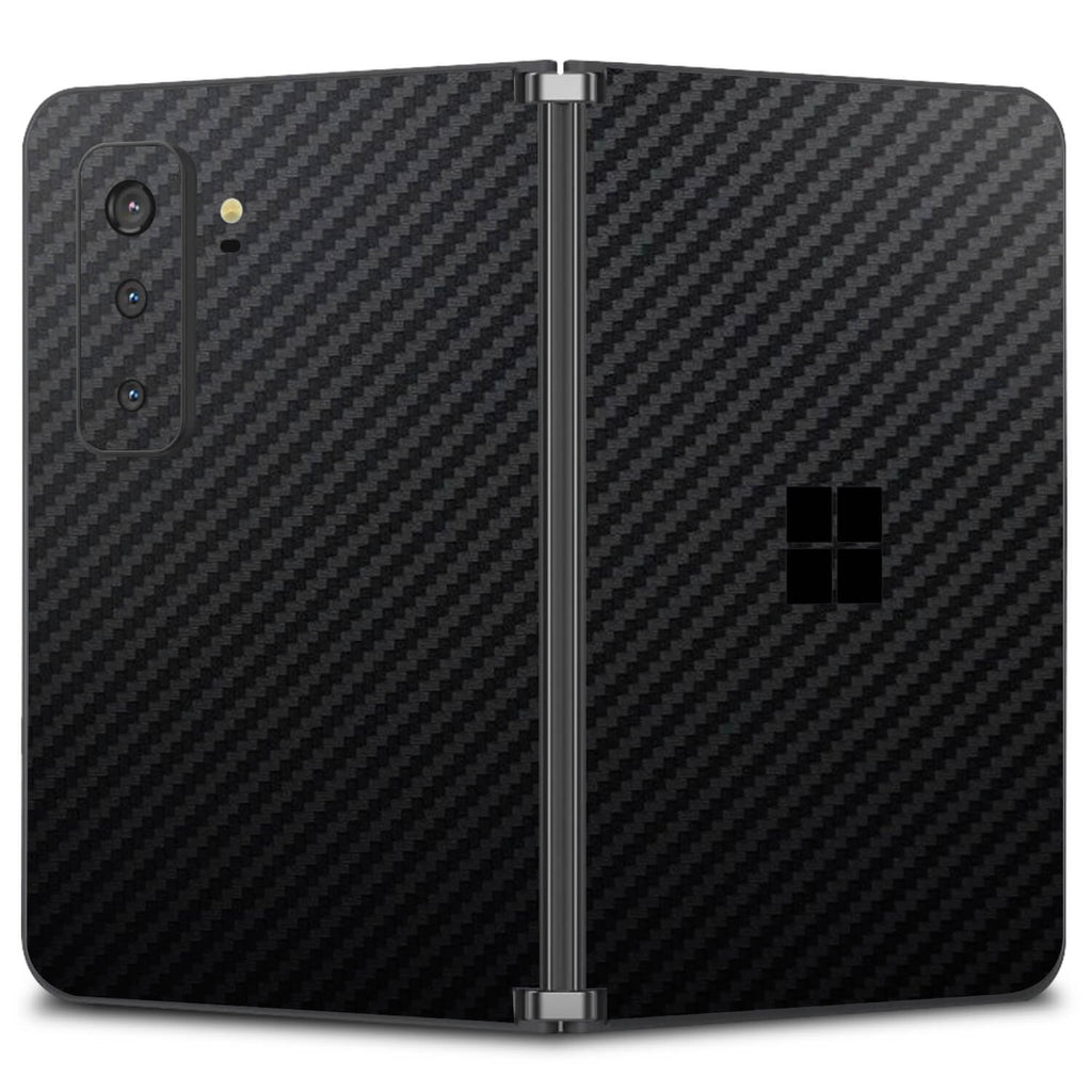 Microsoft Surface Duo 2 Black carbon fibre skins