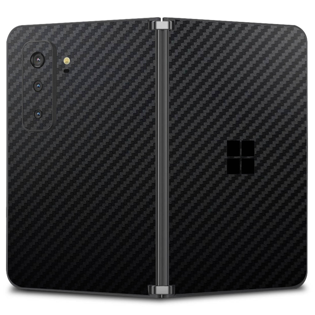 Microsoft Surface Duo 2 Black carbon fibre skins
