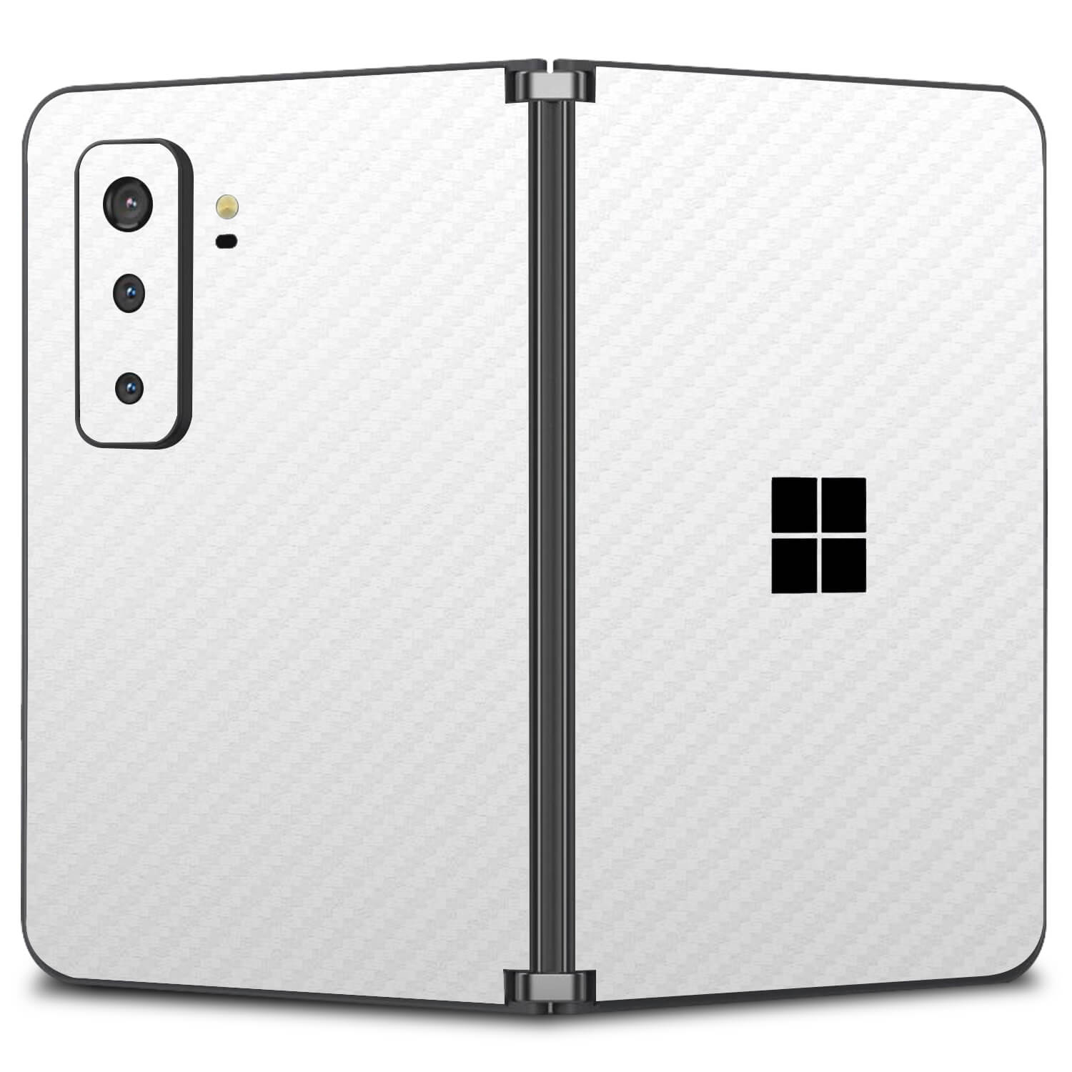 Microsoft Surface Duo 2 White carbon fibre skins