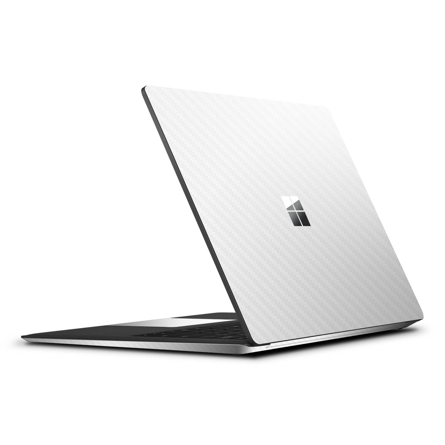 Microsoft Surface Laptop 4 White Carbon Fibre Skins