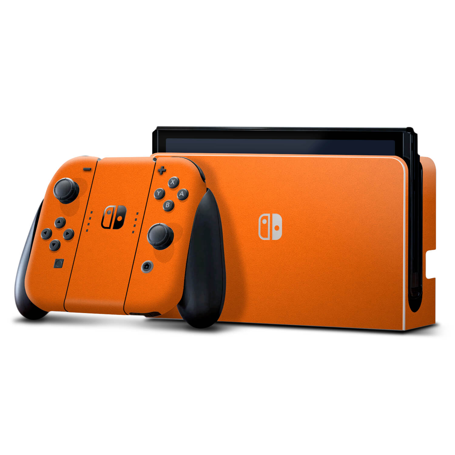 Nintendo Switch OLED Textured matt orange skins