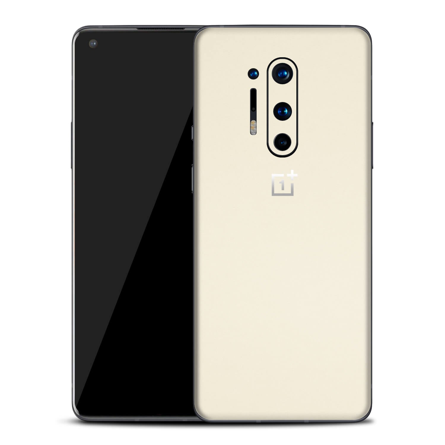 OnePlus 8 Pro Textured Matt Cream Skins