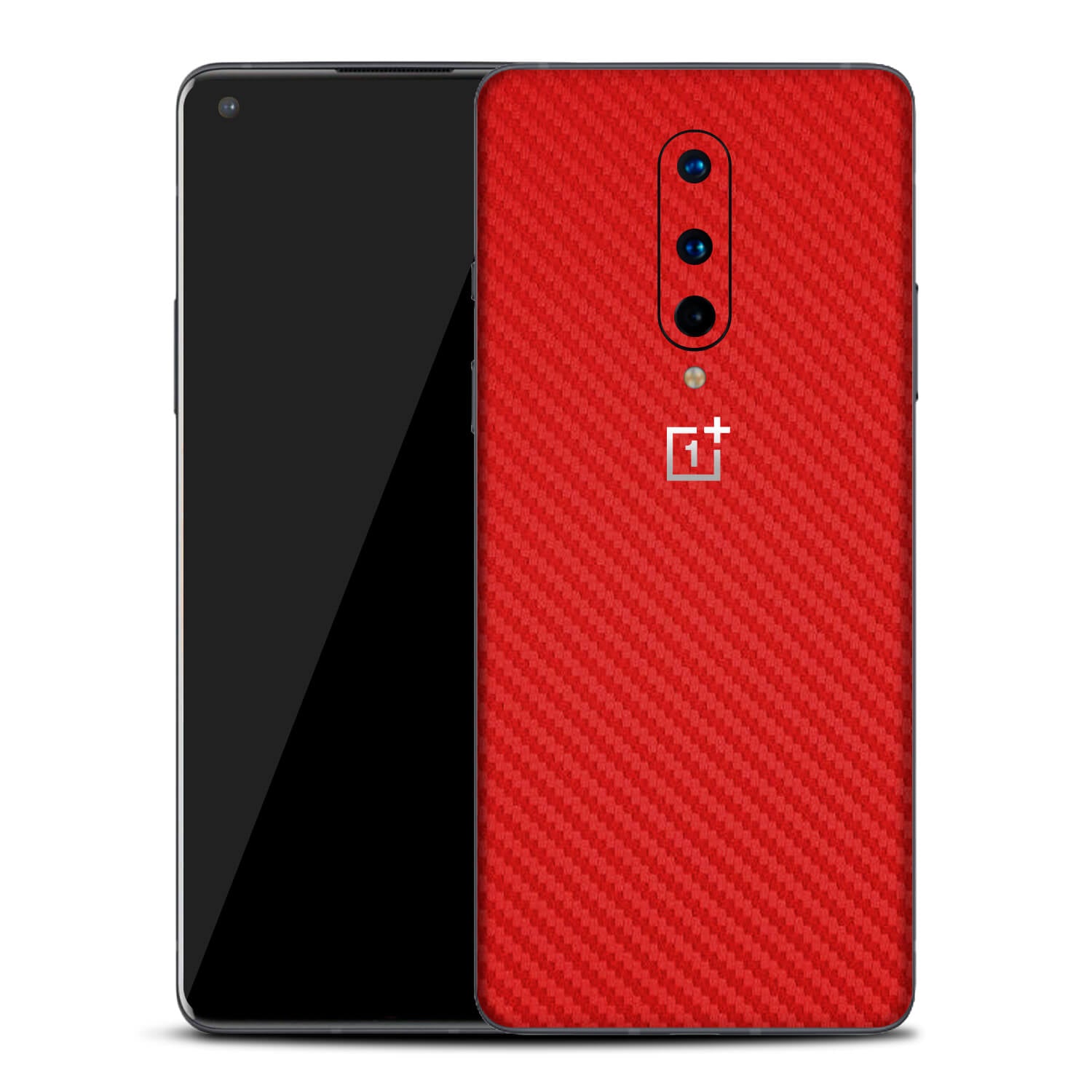OnePlus 8 Red Carbon Fibre Skins