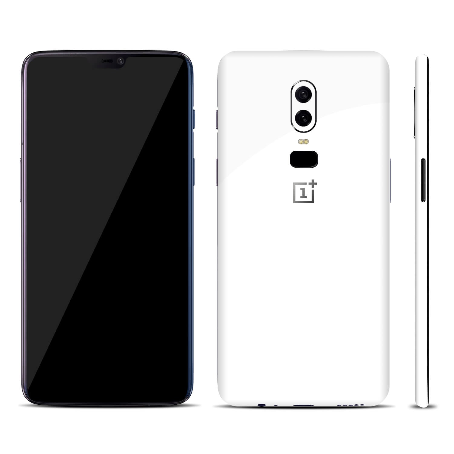 OnePlus 6 White Gloss Skins