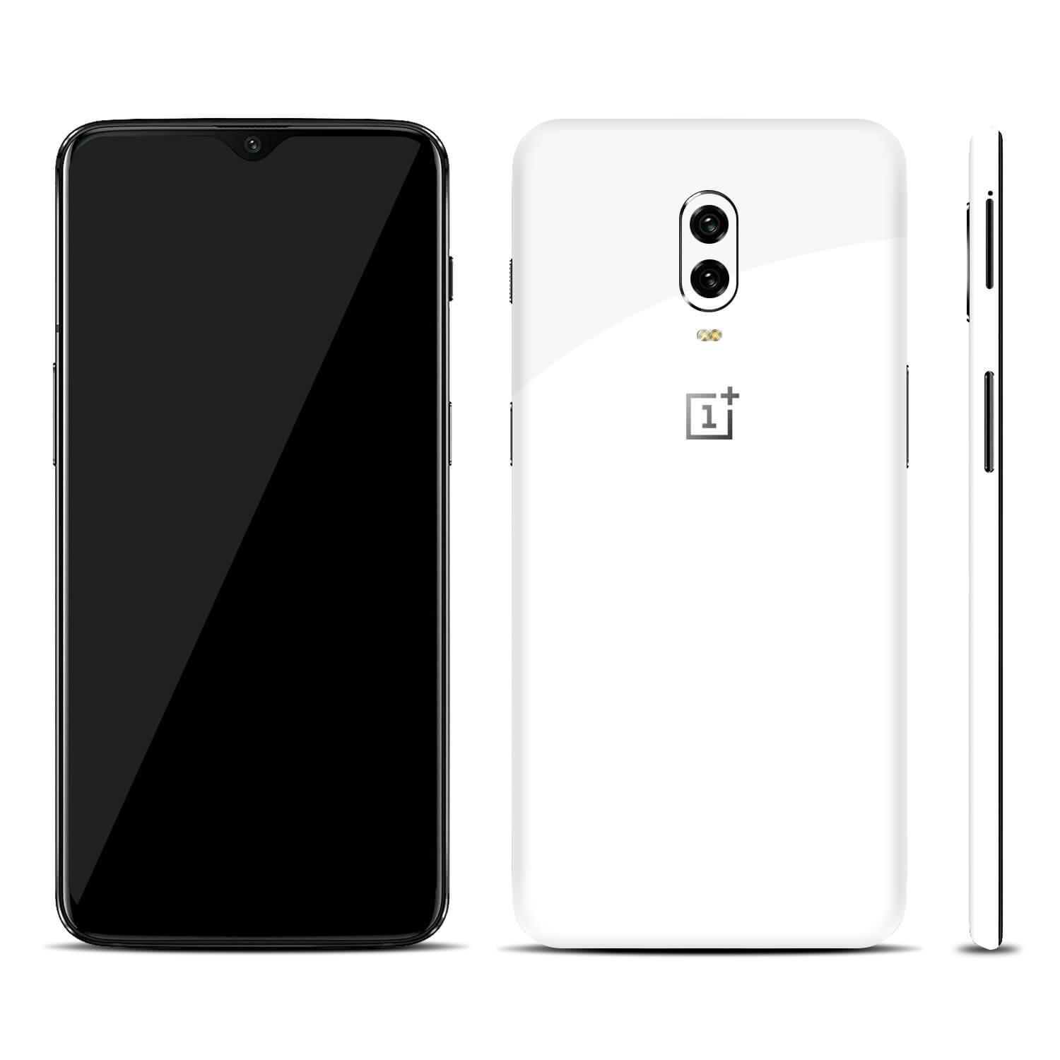 OnePlus 6T White Gloss Skins