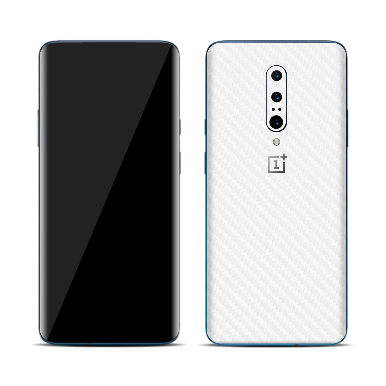 OnePlus 7 Pro White Carbon Fibre Skins
