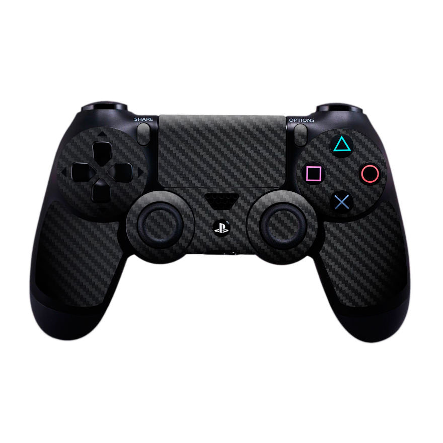 Sony PS4 Controller Black Carbon Fibre Skin