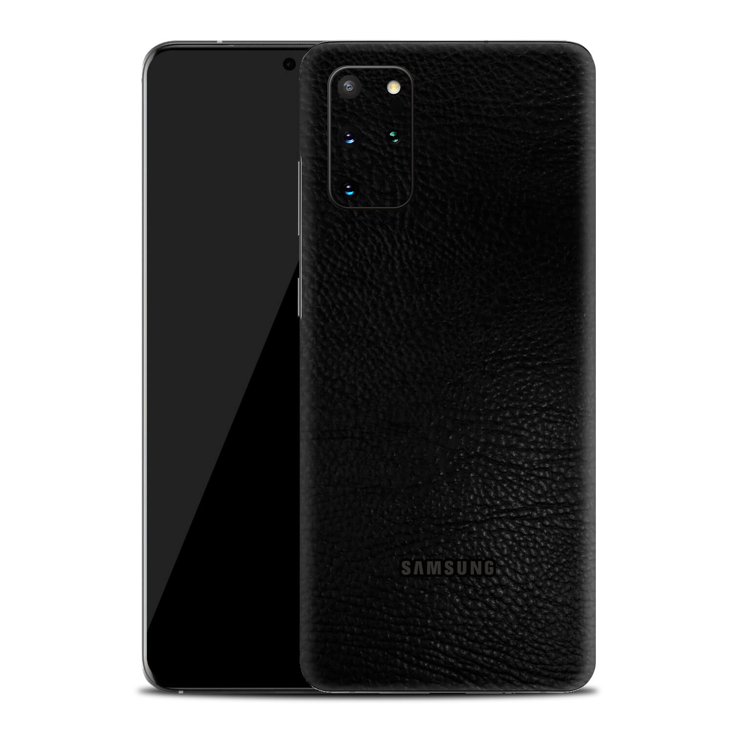 Samsung Galaxy S20 Plus Black Leather Skins