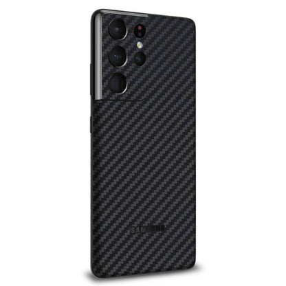 Samsung Galaxy S21 Ultra Black Carbon FIbre Skins