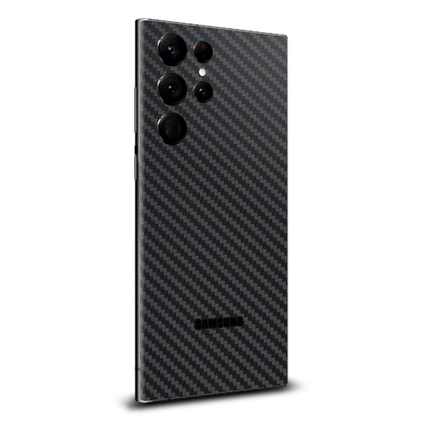Samsung Galaxy S22 Ultra Black carbon fibre skins