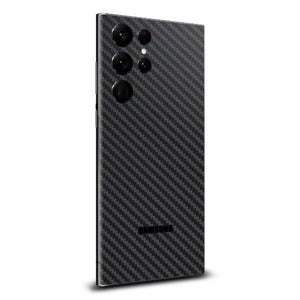 Samsung Galaxy S22 Ultra Black carbon fibre skins