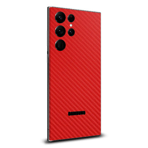 Samsung Galaxy S23 Ultra Red carbon fibre skins