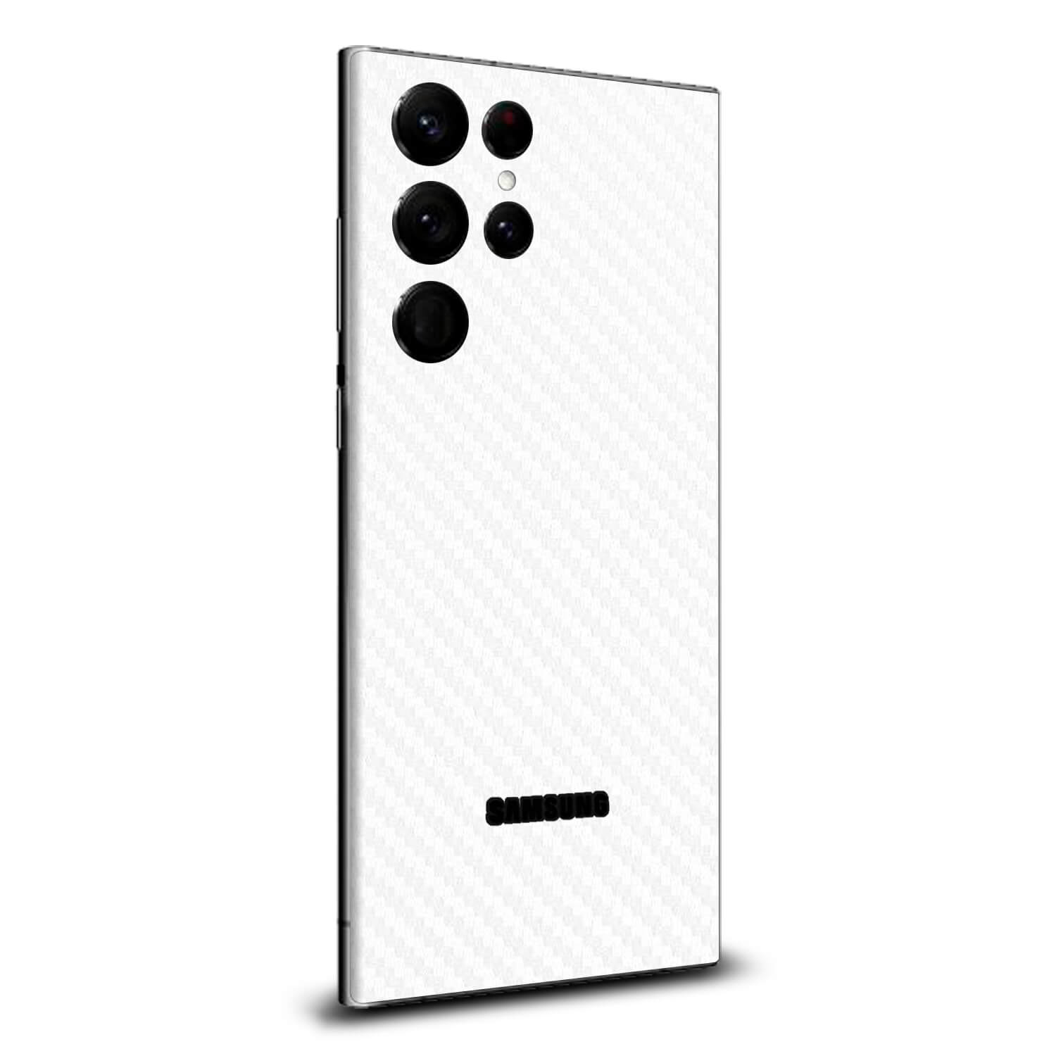 Samsung Galaxy S23 Ultra White carbon fibre skins