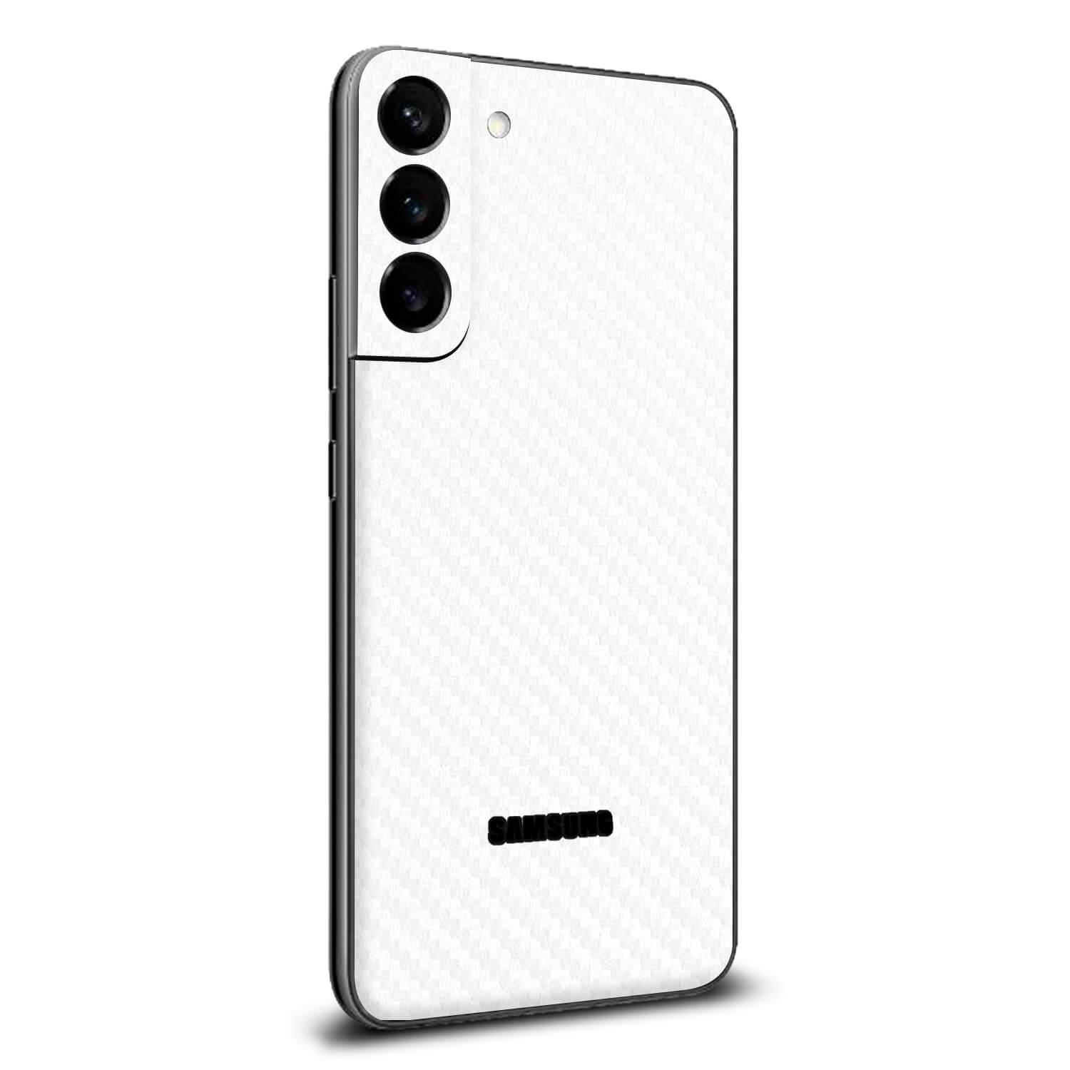 Samsung Galaxy S22 Plus White carbon fibre skins