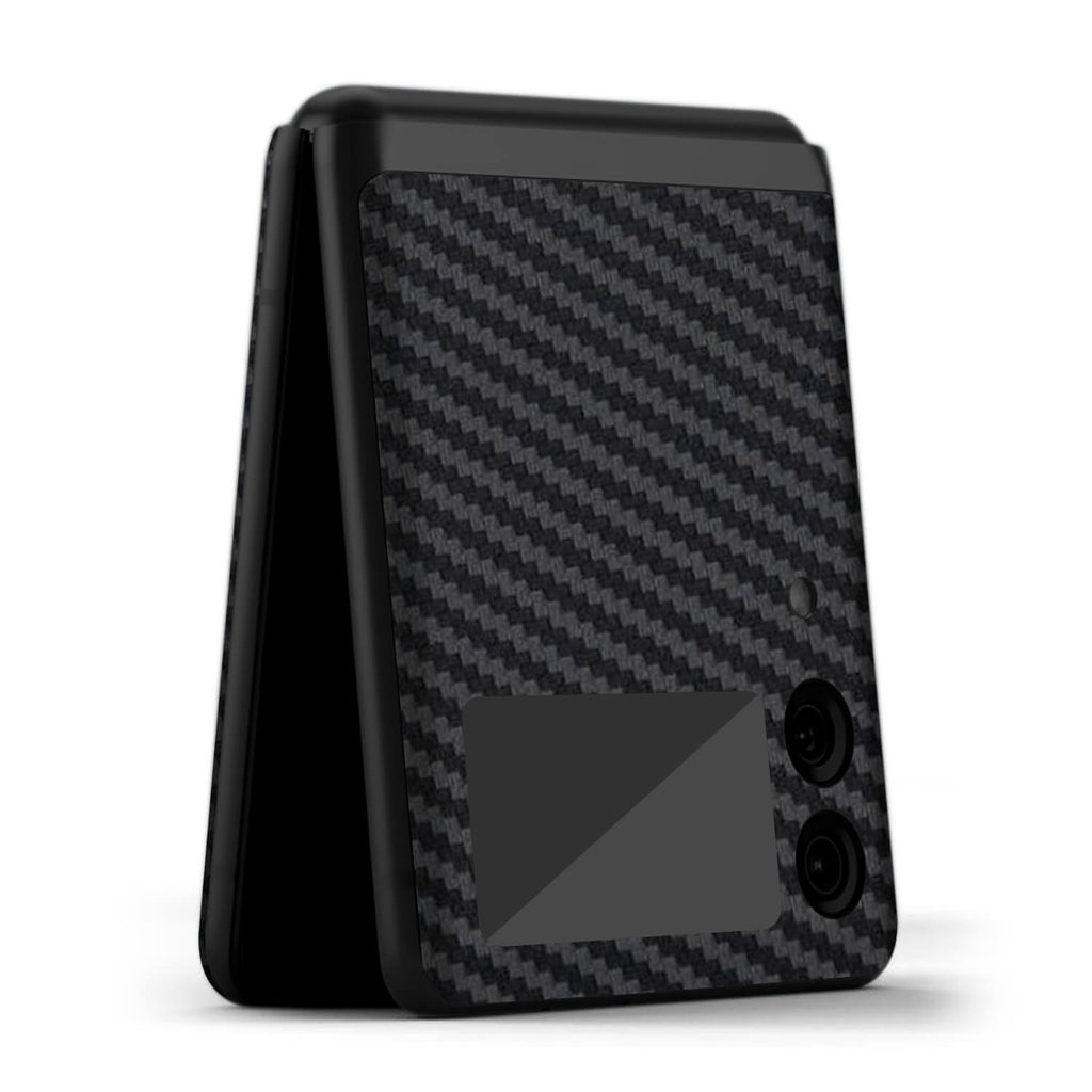 Samsung Galaxy Z Flip 3 Black carbon fibre skins