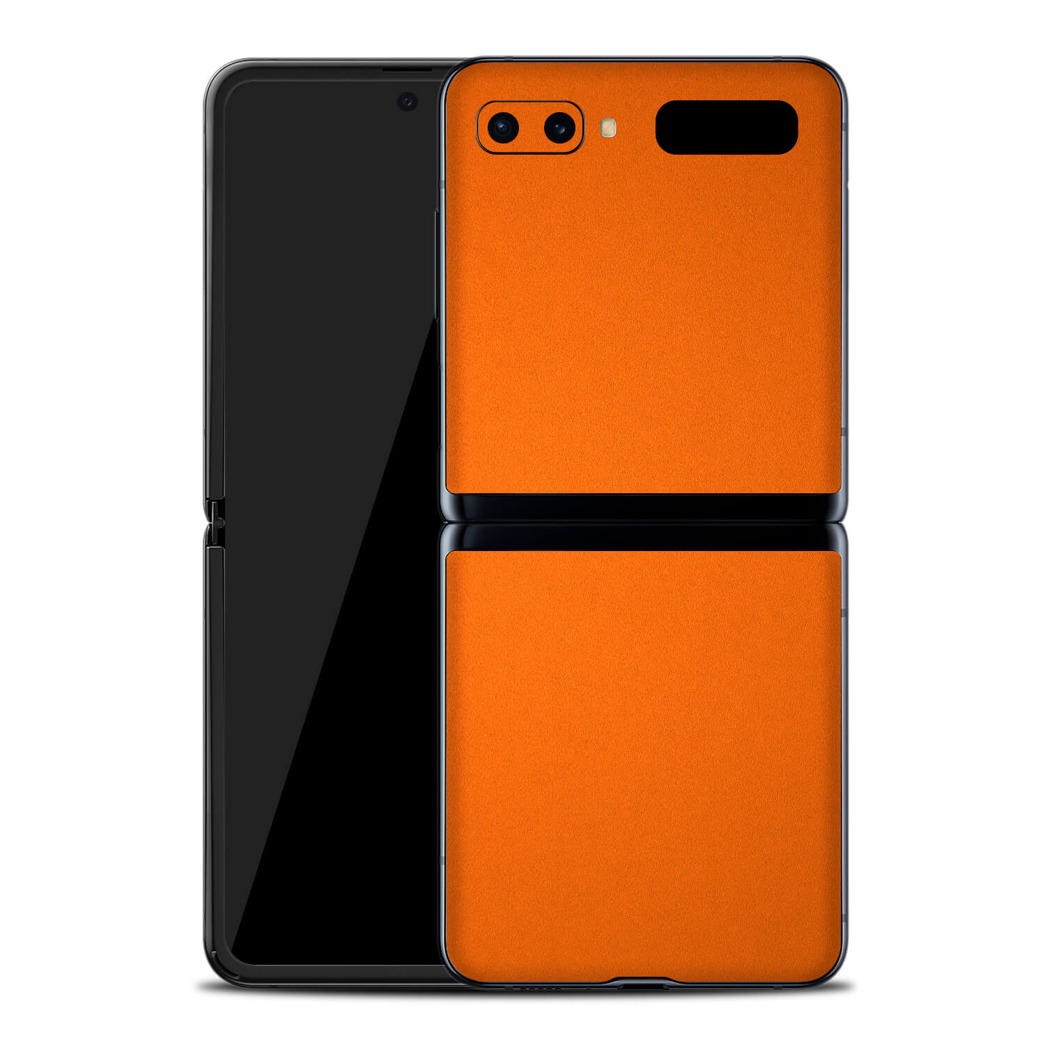 Samsung Galaxy Z Flip Textured Matt Orange Skins