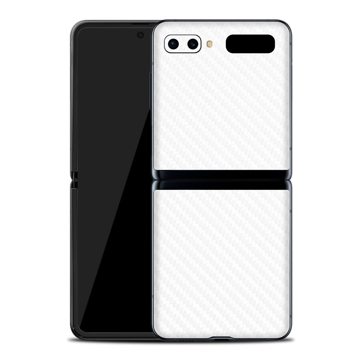 Samsung Galaxy Z Flip White Carbon Fibre Skins