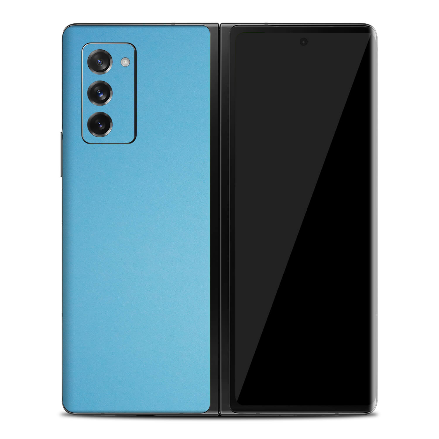 Samsung Galaxy Z Fold 2 Textured Matt Light Blue Skins