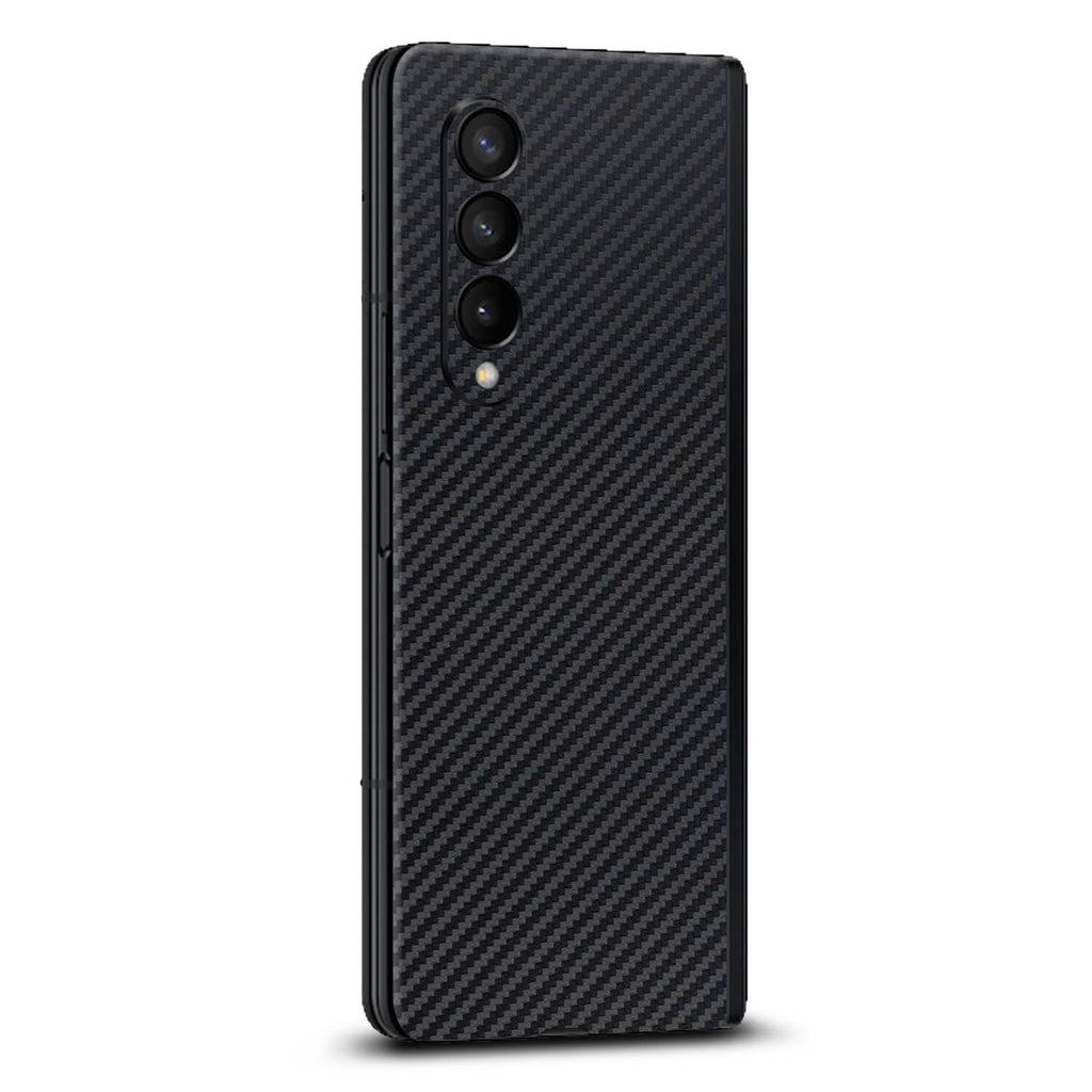 Samsung Galaxy Z Fold 4 Black carbon fibre skins