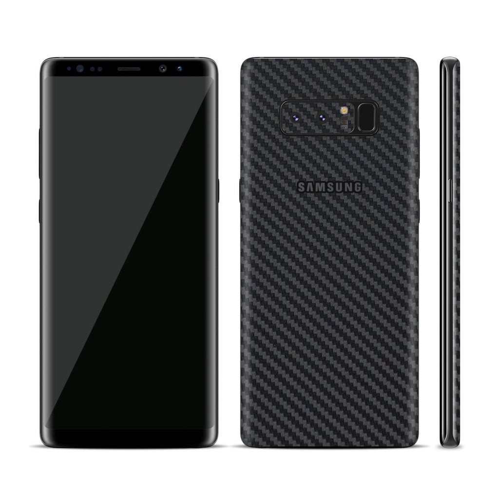 Samsung Galaxy Note 8 Black Carbon Fibre Skins