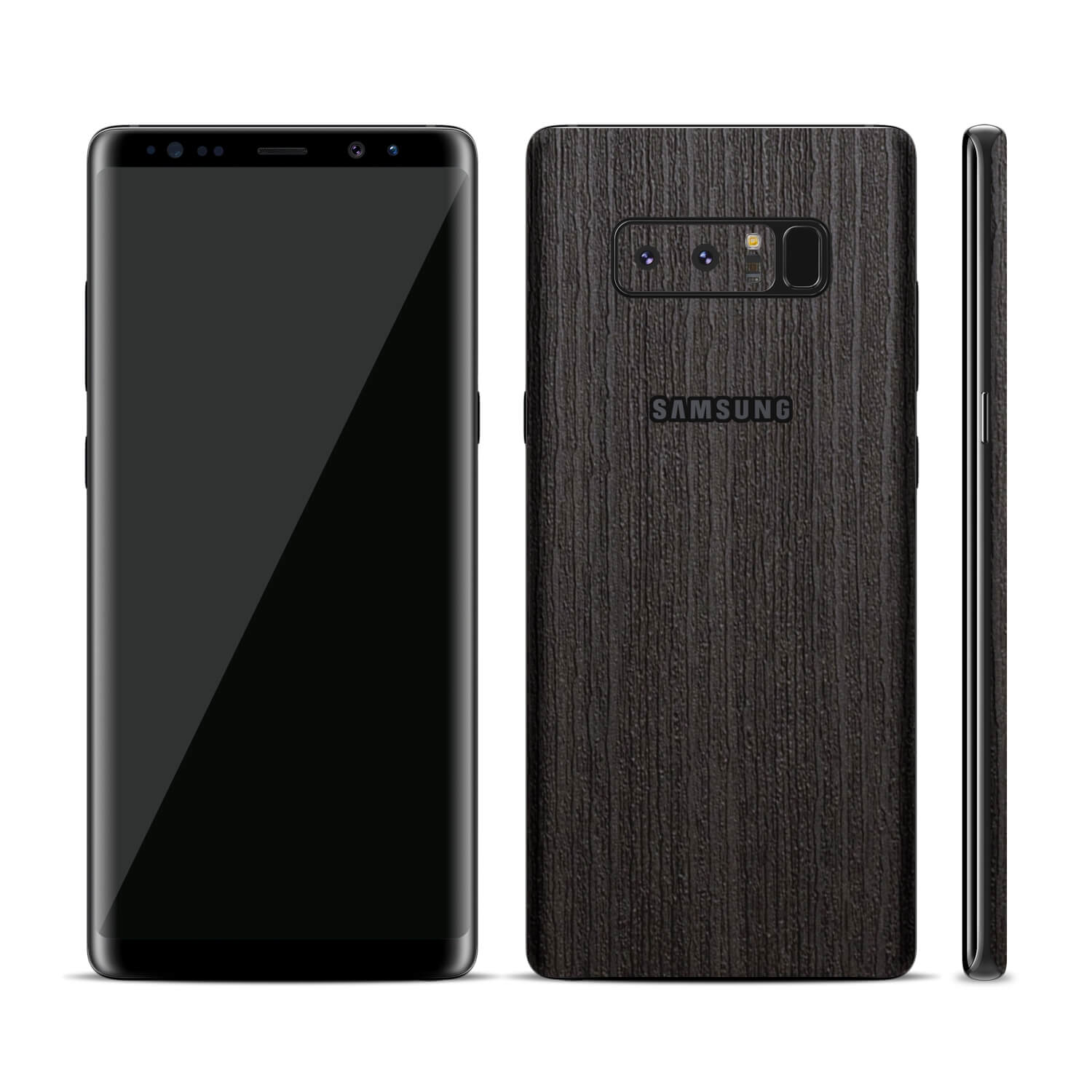 Samsung Galaxy Note 8 Silverblack Wood Skins