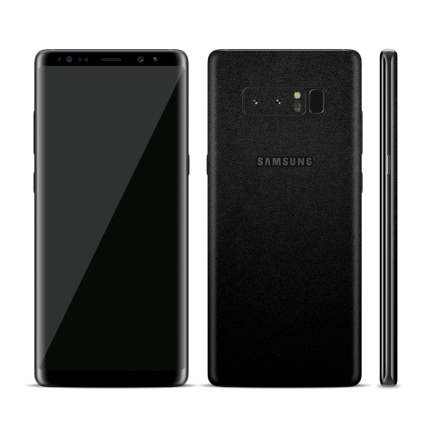 Samsung Galaxy Note 8 Textured Matt Black Skins