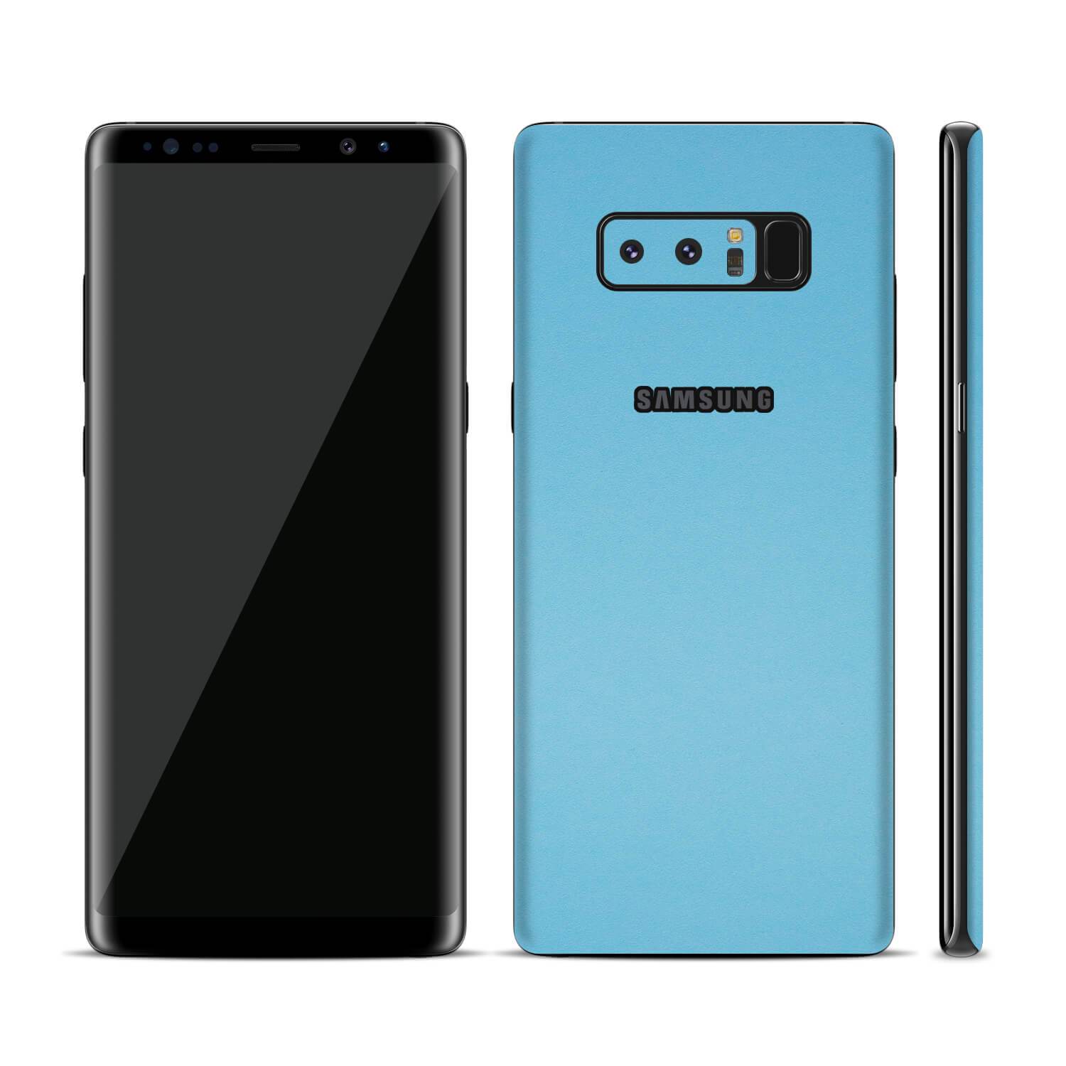 Samsung Galaxy Note 8 Textured Matt Light Blue Skins