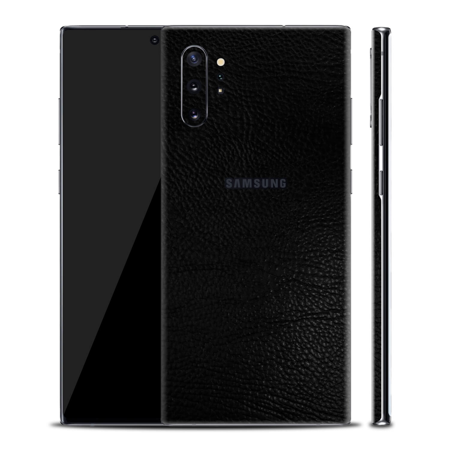 Samsung Galaxy Note 10 Plus Black Leather Skins