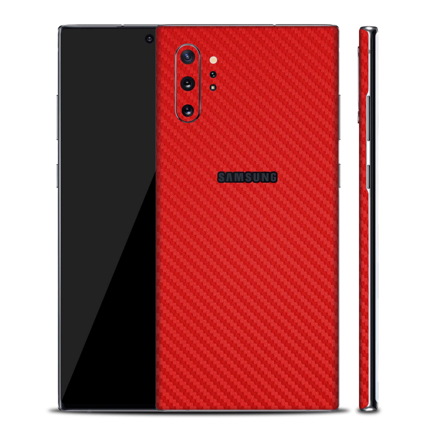 Samsung Galaxy Note 10 Plus 5G Red Carbon Fibre Skins
