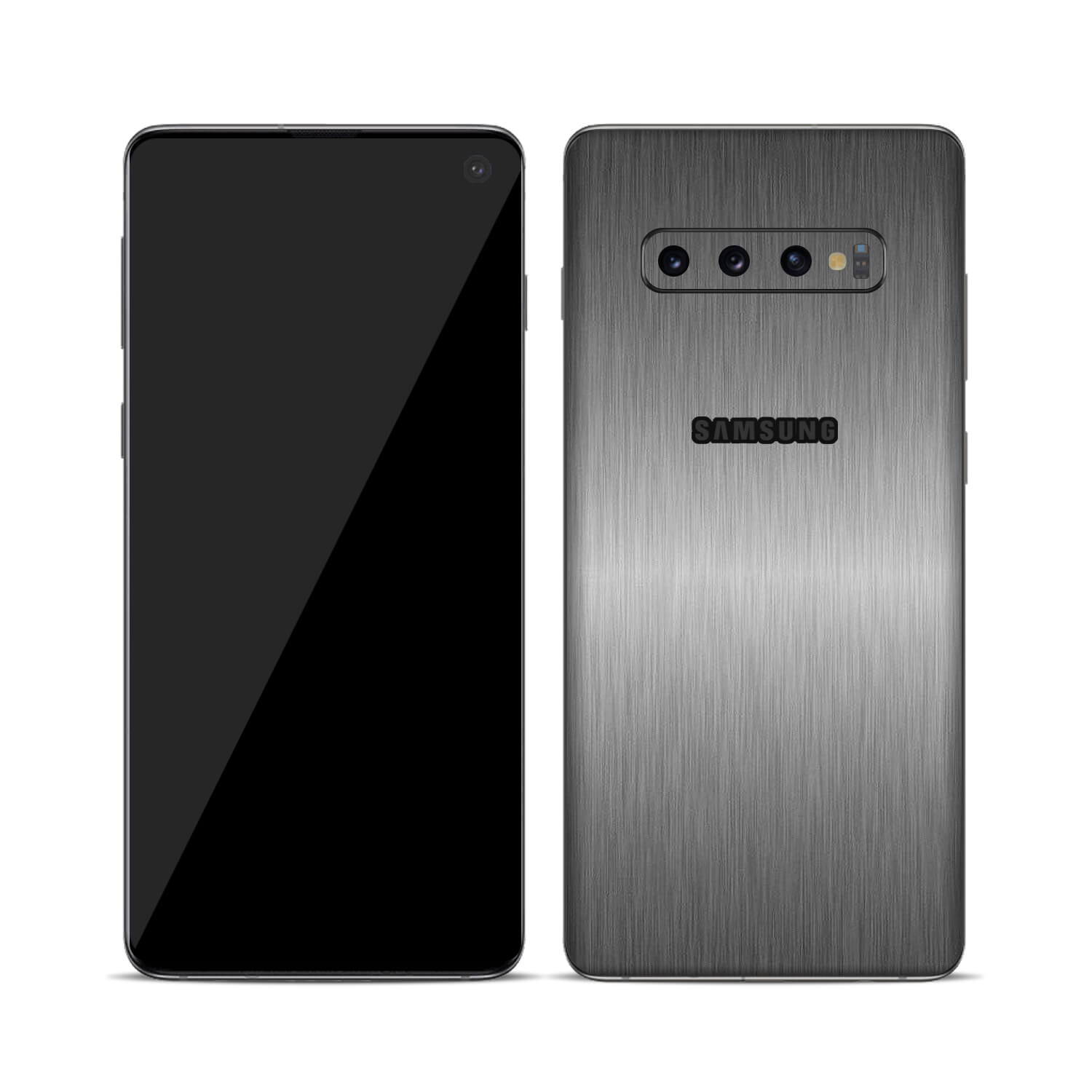 Samsung Galaxy S10 Brushed Titanium Skins