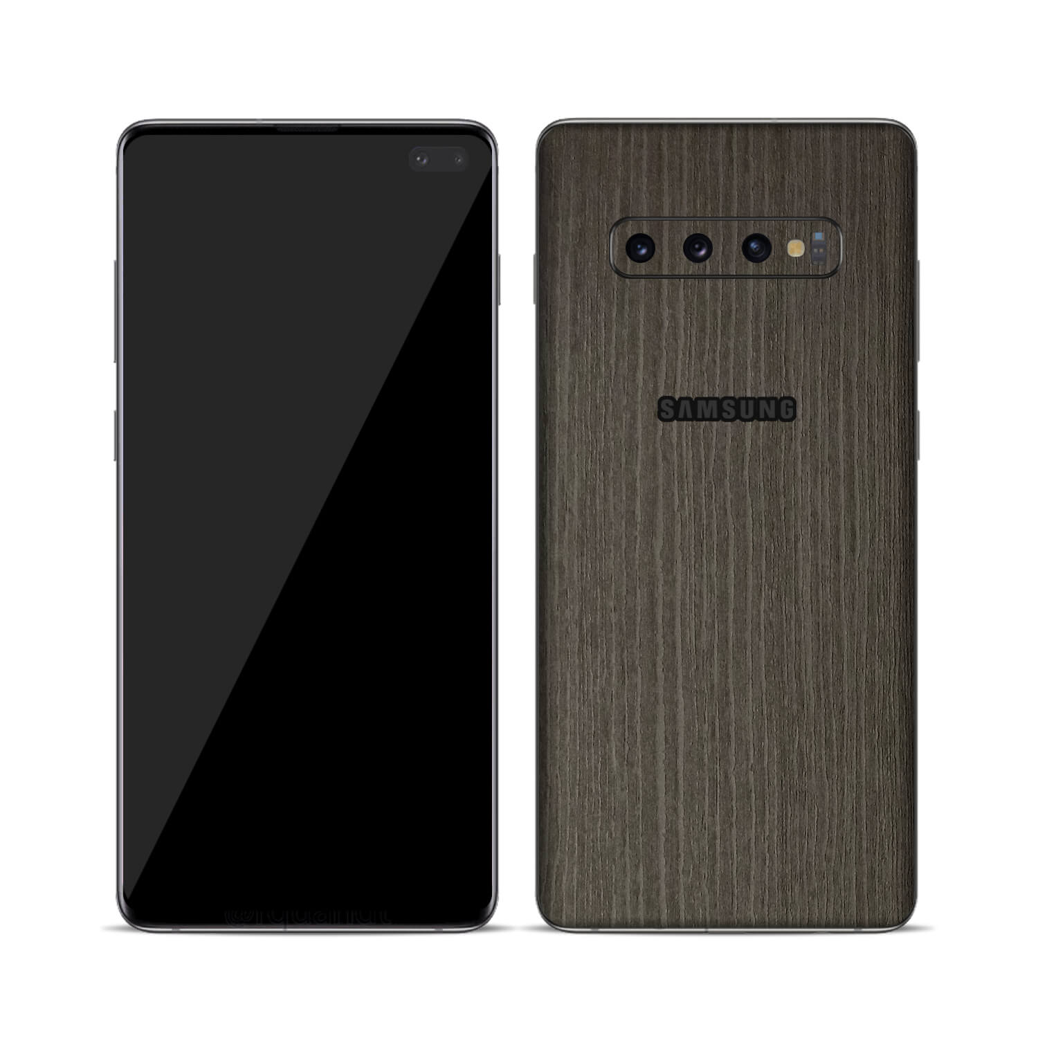 Samsung Galaxy S10 Plus Silverblack Wood Skins