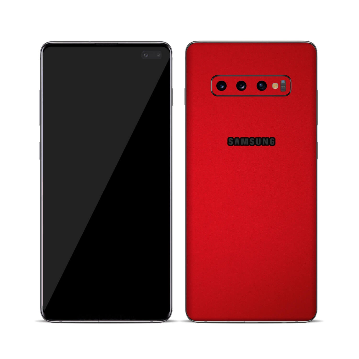 Samsung Galaxy S10 Plus Textured Matt Red Skins