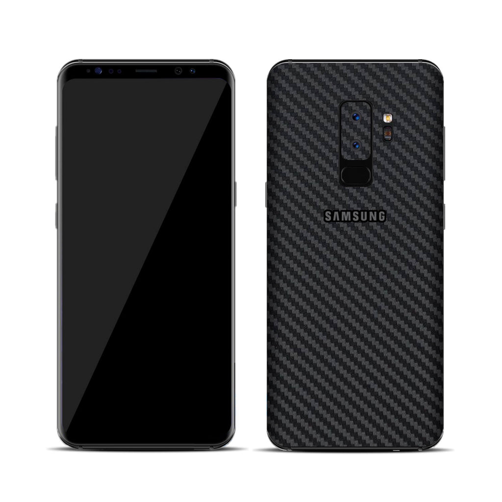 Samsung Galaxy S9 Plus Black Carbon Fibre Skins