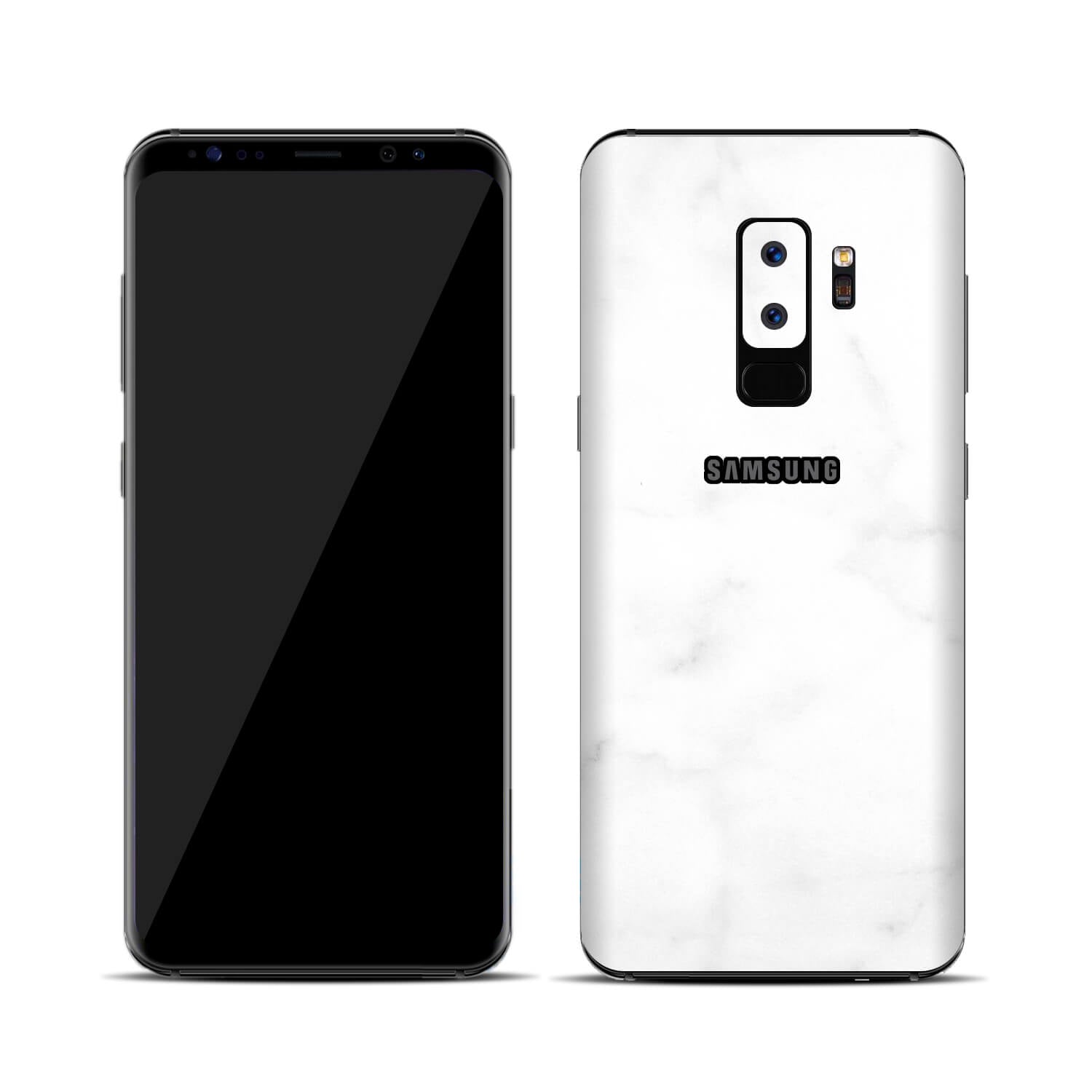 Samsung Galaxy S9 Plus White Marble Skins