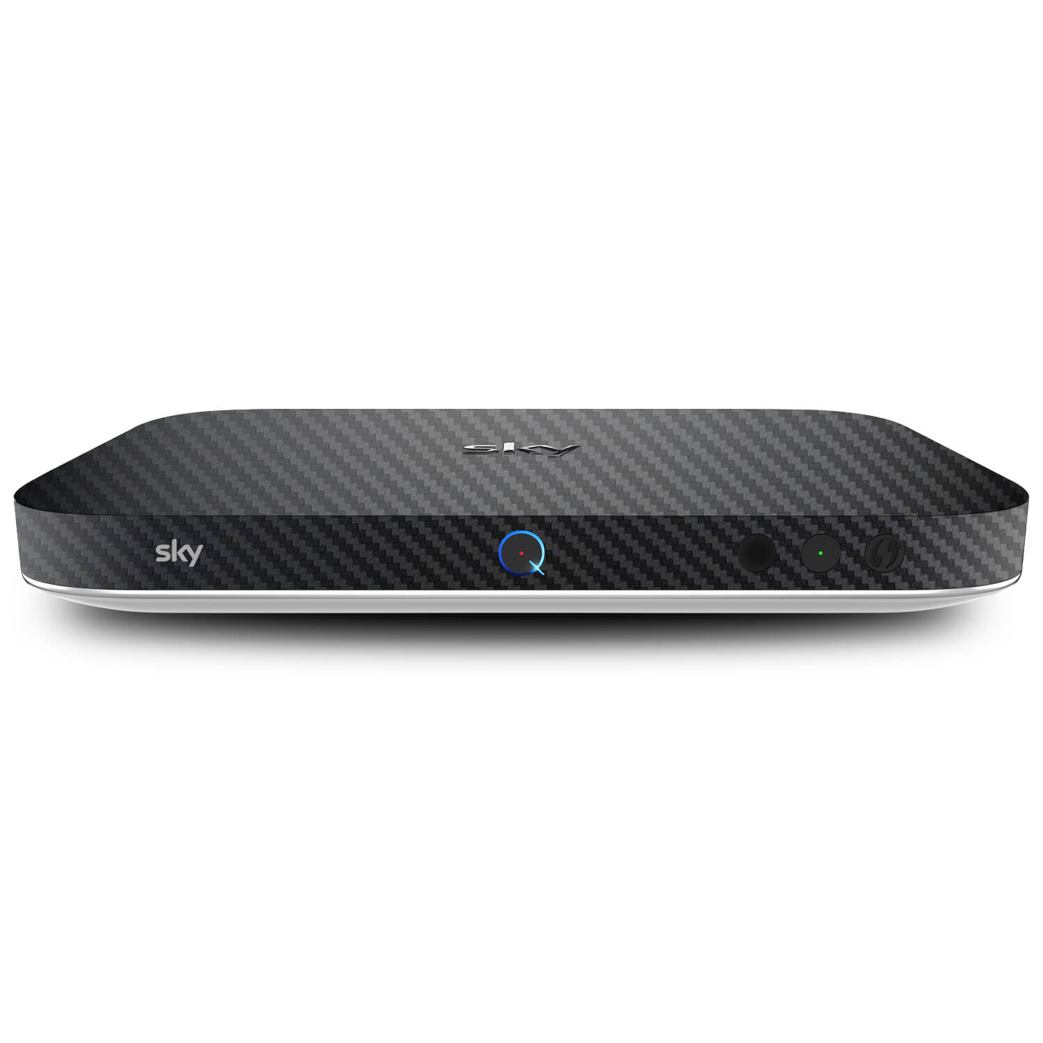 Sky Q Box Black Carbon Fibre Skins