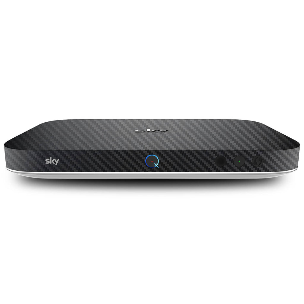Sky Q Box Black Carbon Fibre Skins