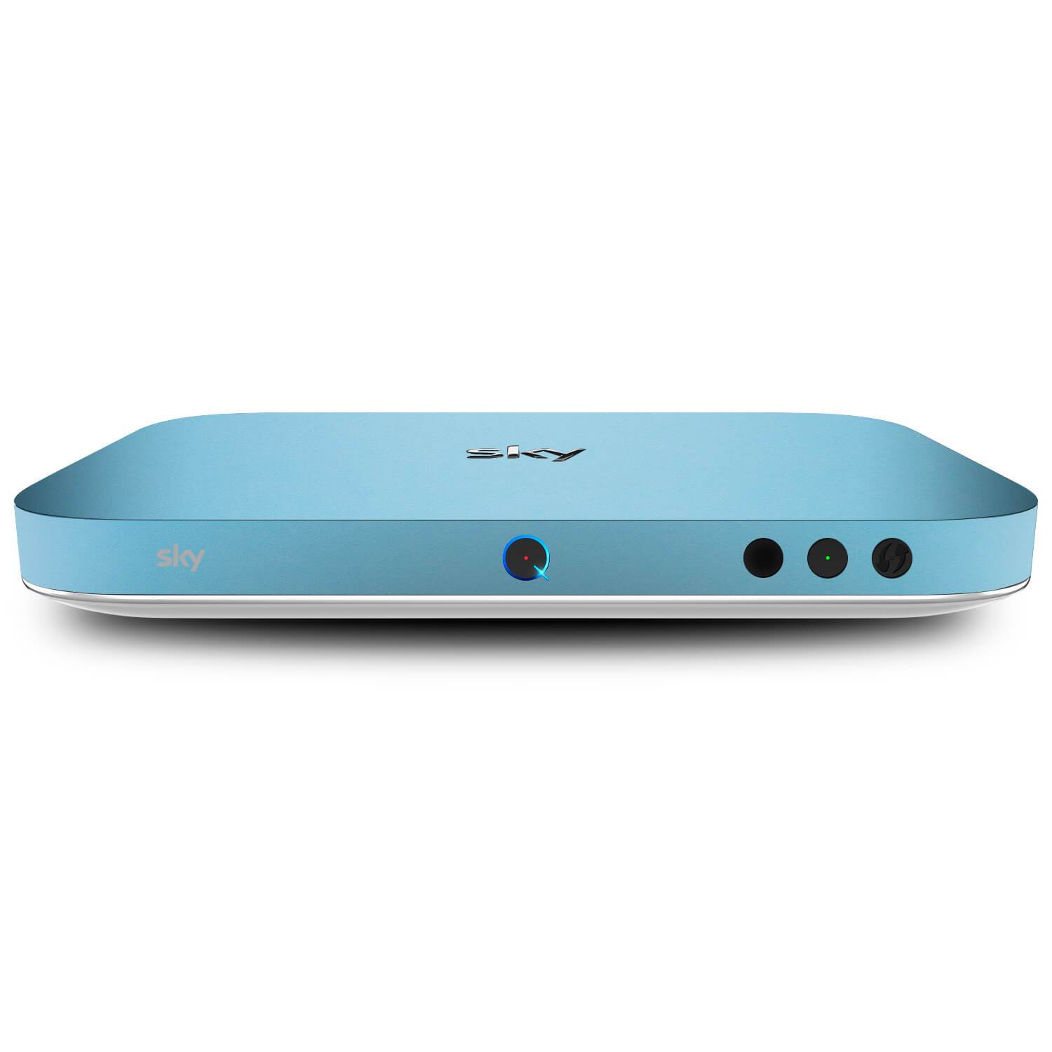 Sky Q Box Textured Matt Light Blue Skins