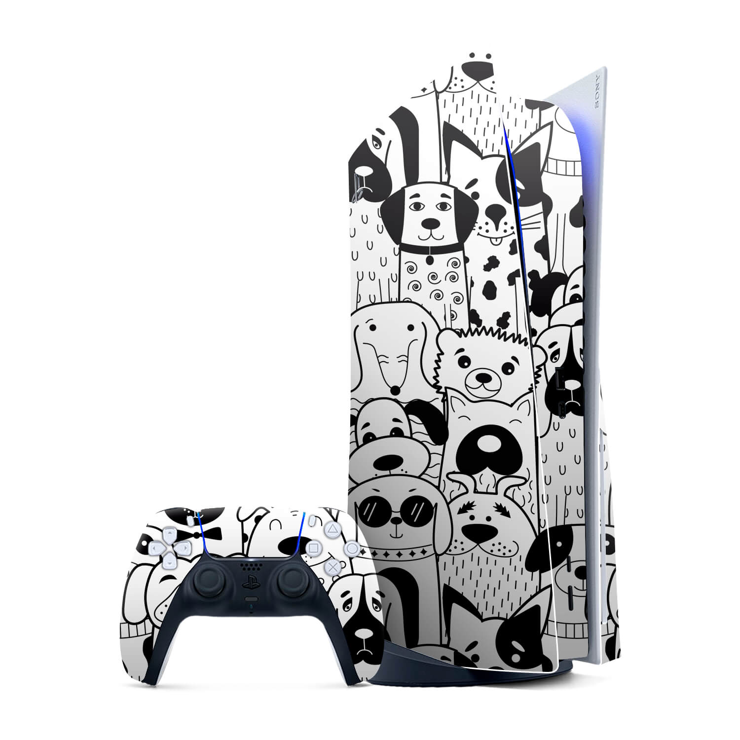 Sony PS5 Console Doodles dog skins