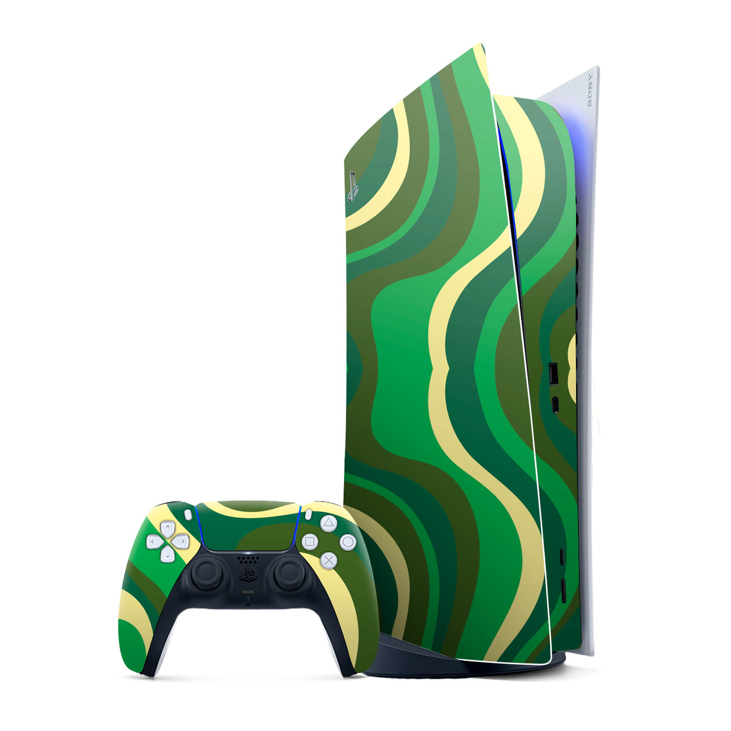Sony PS5 Digital Edition Abstract jungle skins
