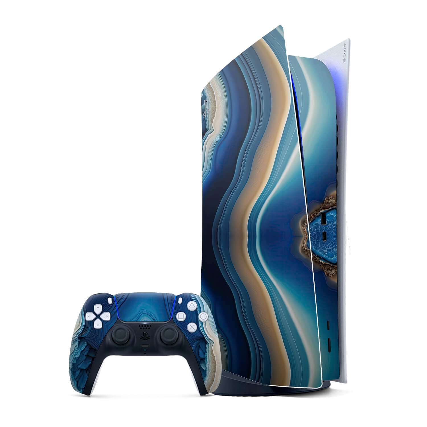 Sony PS5 Digital Console Azure onyx skins