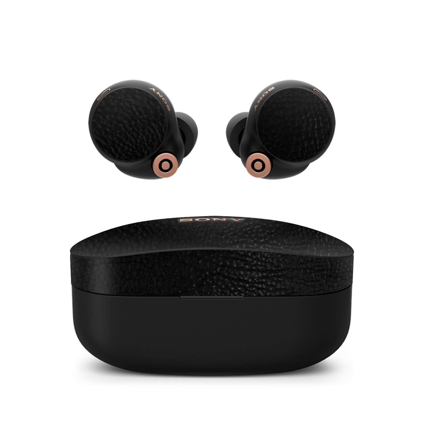 Sony WF-1000XM4 Earbud Black leather skins