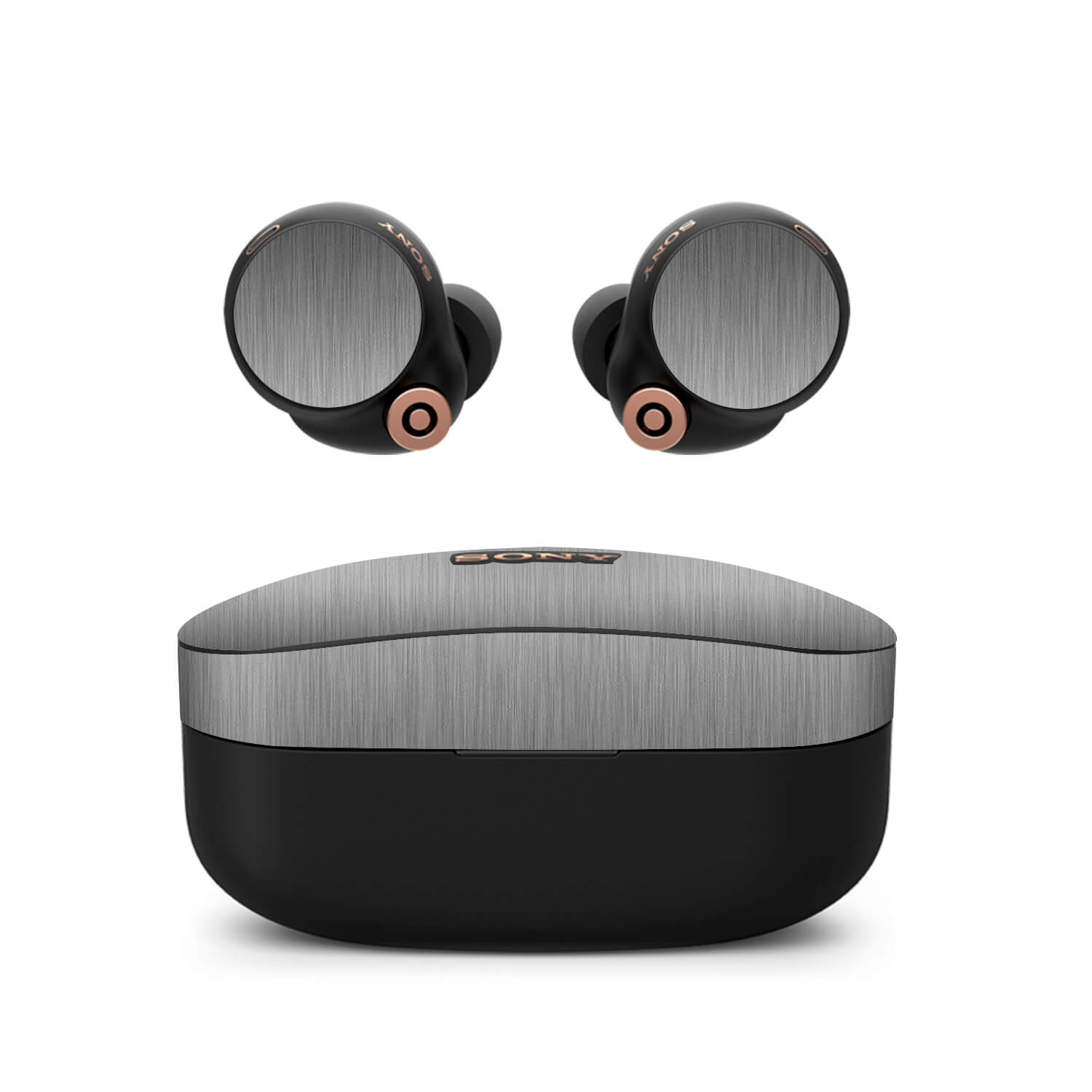 Sony WF-1000XM4 Earbud Brushed titanium skins