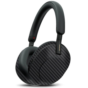 Sony WH1000XM5 Black carbon fibre skins