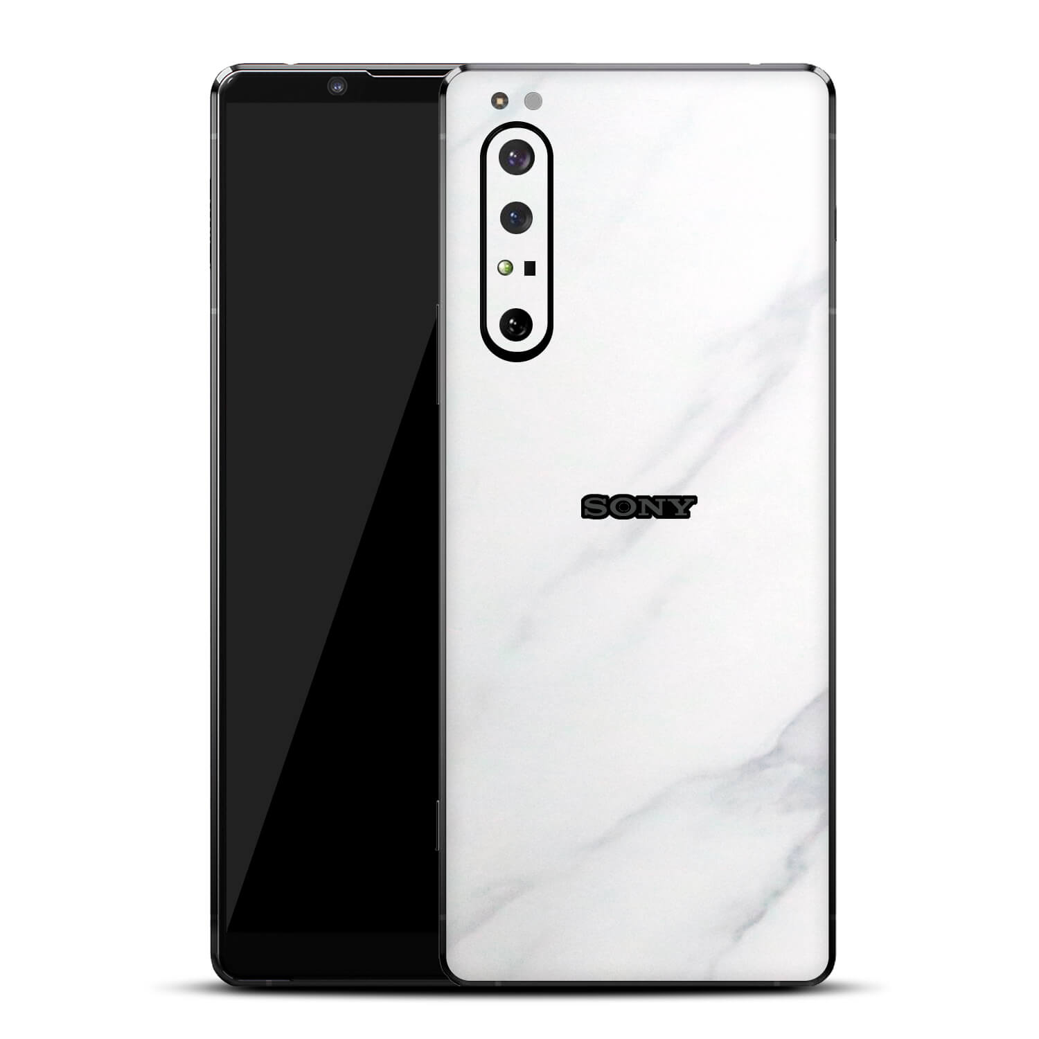 Sony Xperia 1 ii White Marble Skins