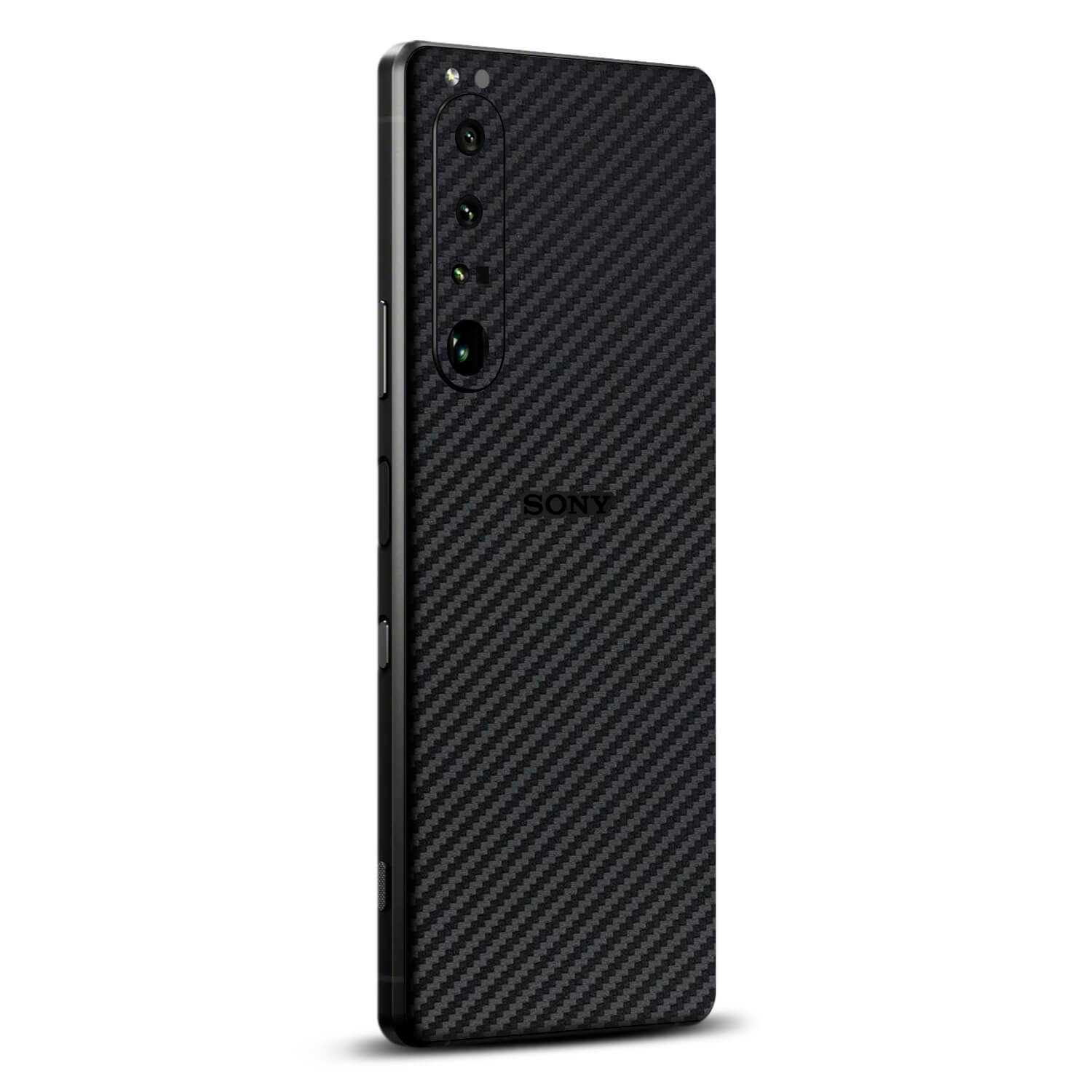 Sony Xperia 1 iv Black carbon fibre skins