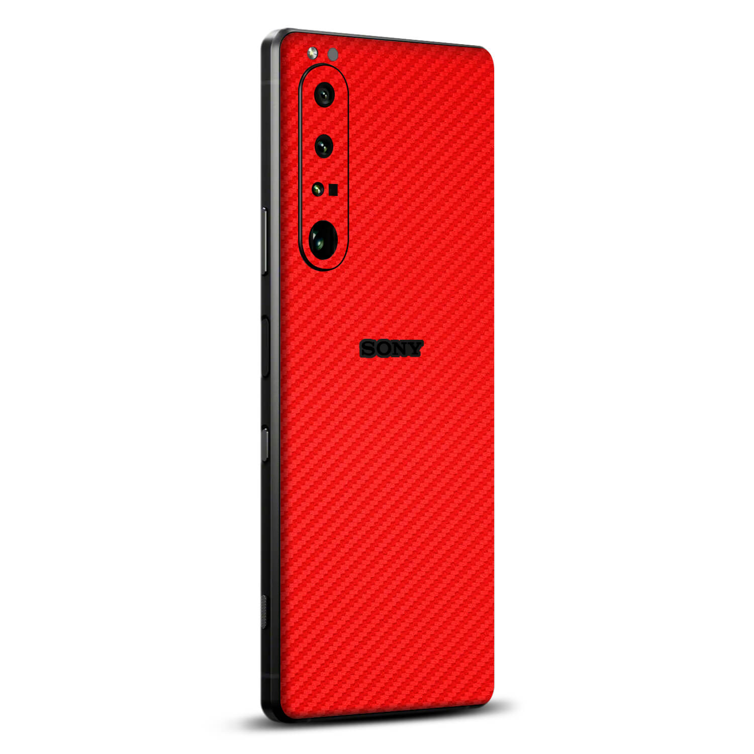 Sony Xperia 1 iv Red carbon fibre skins