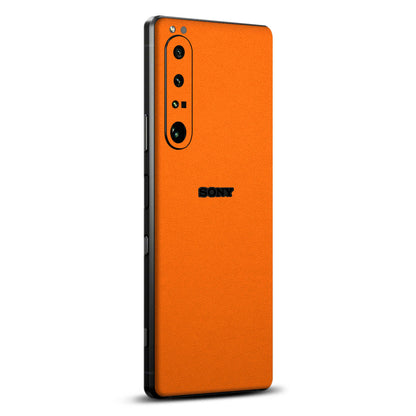 Sony Xperia 1 iii Textured matt orange skins