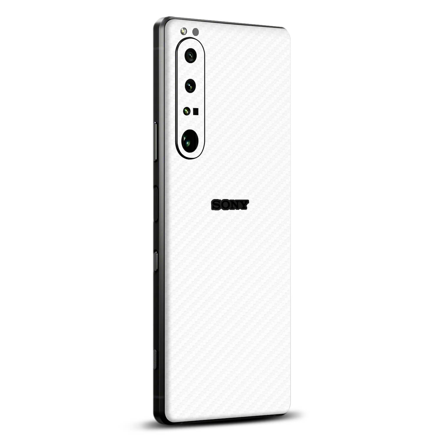 Sony Xperia 1 iv White carbon fibre skins