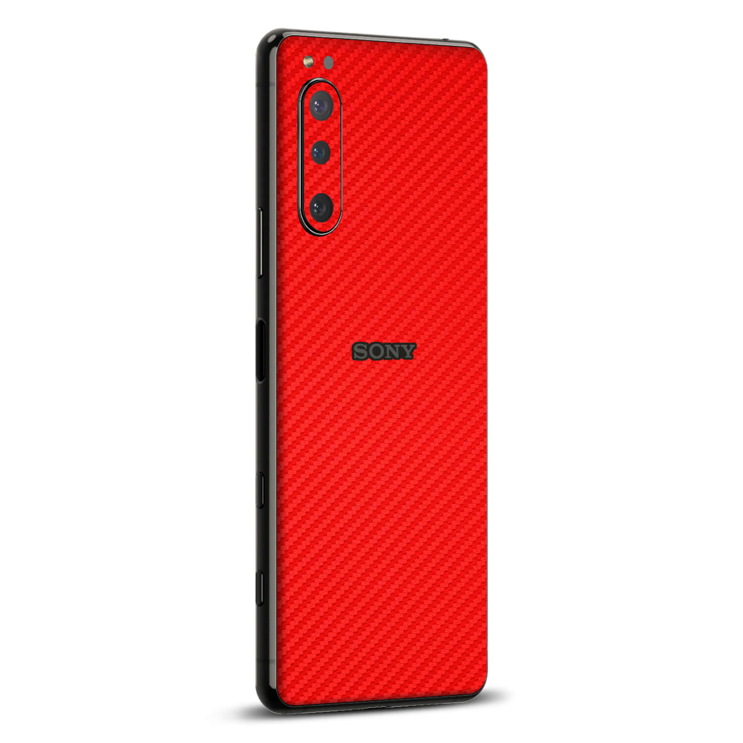 Sony Xperia 5 iv Red carbon fibre skins